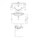Раковина 90x51 см Simas Lavabi d'arredo Nizza TOP 62 bi*1