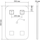 Комплект мебели дуб винтаж 65 см Vincea Mia VMC-2MA650VO + VCB-3M650W + VLM-2D550