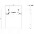 Комплект мебели дуб табачный 60 см Vincea Chiara VMC-2C600TO + VCB-13600W + VLM-3VN600