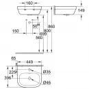 Раковина 44,9x39,6 см Grohe Euro Ceramic 3932400H