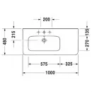 Раковина 100x48 см Duravit DuraStyle 2325100000