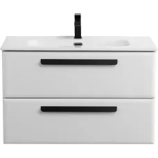 Тумба под раковину Cezares Eco ECO-CER-N-800-2C-SO-BL 80 см, подвесная, Bianco Lucido