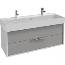 Тумба белый/серый титан матовый 119,9 см Jacob Delafon Vivienne EB1586-N18-M54