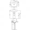 Раковина 65x47 см Simas E-Line EL05bi*1