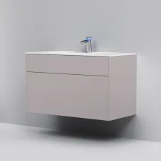 Тумба с раковиной серый матовый 100,8 см Am.Pm Inspire 2.0 M50AFHX1003EGM + M50AWPX1001WG