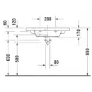 Раковина 78,5x40 см Duravit DuraStyle 2337780000
