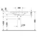 Раковина 78,5x40 см Duravit DuraStyle 2337780000