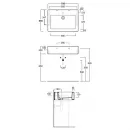 Раковина полувстраиваемая 70x50,5 см Simas Frozen FZ15bi*1