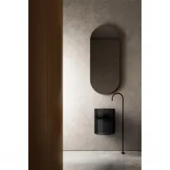 Раковина Abber Kristall AT2704Onyx 42x42 см, подвесная, черный