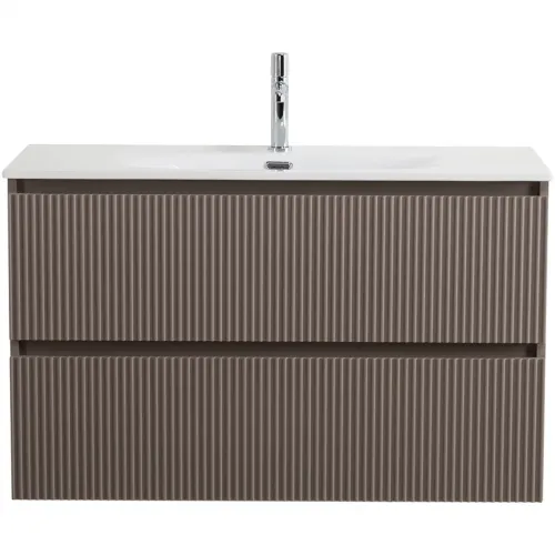 Тумба под раковину BelBagno Uno UNO-MINI-1000-2C-SO-СO 100 см, подвесная, бежевый матовый