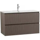 Тумба под раковину BelBagno Uno UNO-MINI-1000-2C-SO-СO 100 см, подвесная, бежевый матовый