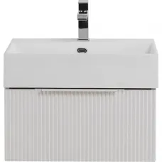 Тумба под раковину Cezares Premium 55411 50,4 см, подвесная, Plisse Bianco Opaco