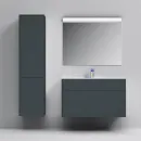 Тумба с раковиной графит матовый 100,8 см Am.Pm Inspire 2.0 M50AFHX1003GM + M50AWPX1001WG