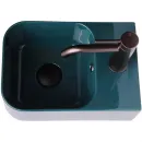 Раковина Plumberia Selection IXO XO2535FPL 25x35 см, рукомойник, сине-зеленый глянец