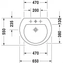 Раковина 65x55 см Duravit Darling New 2621650000