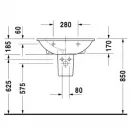 Раковина 65x55 см Duravit Darling New 2621650000