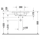 Раковина 63,5x40 см Duravit DuraStyle 2337630000