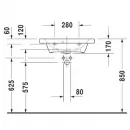 Раковина 63,5x40 см Duravit DuraStyle 2337630000