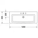 Раковина 120x50,5 см Duravit 2nd Floor 0491120000