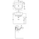 Раковина 65x48 см Simas E-Line EL10bi*0