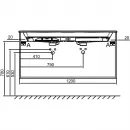 Тумба белый матовый 120 см Jacob Delafon Odeon Rive Gauche EB2525-R7-M49