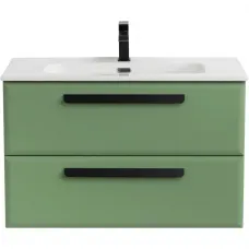 Тумба под раковину Cezares Eco ECO-CER-N-800-2C-SO-PS-P 80 см, подвесная, фисташковый матовый