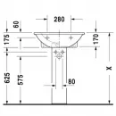 Раковина 60x52 см Duravit Darling New 2621600000