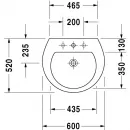 Раковина 60x52 см Duravit Darling New 2621600000