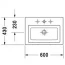 Раковина 60x43 см Duravit 2nd Floor 0491600000
