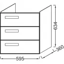 Тумба белый глянец 59,5 см Jacob Delafon Rythmik EB1306-G1C