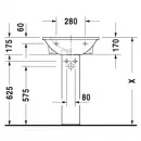 Раковина 55x48 см Duravit Darling New 2621550000