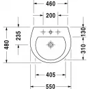 Раковина 55x48 см Duravit Darling New 2621550000