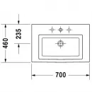 Раковина 70x46 см Duravit 2nd Floor 0491700000