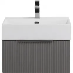 Тумба под раковину Cezares Premium 55414 50,4 см, подвесная, Plisse Grigio Nuvola