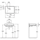 Раковина подвесная, гладкая нижняя поверхность 60x46 см Jacob Delafon Rythmik EXQ112-Z-00