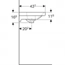 Раковина 90x42,2 см Geberit Acanto 500.633.01.2