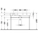 Раковина 105x49 см Duravit Vero 0329100000