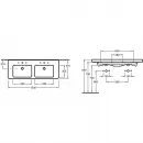 Раковина 130x47 см Villeroy & Boch Subway 2.0 7175D001