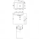 Раковина 65x45 см Simas Lavabi d'arredo QU65D*1 bi