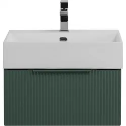 Тумба под раковину Cezares Premium 55415 50,4 см, подвесная, Plisse Verde Opaco
