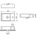 Раковина 40x22 см Wellsee WC Area 151801000