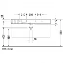 Раковина 125x49 см Duravit Vero 0329120000