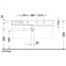 Раковина 125x49 см Duravit Vero 0329120000