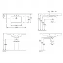 Раковина 100x47 см Villeroy & Boch Subway 2.0 7175A001