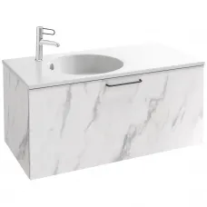 Тумба белый мрамор 100 см Jacob Delafon Odeon Rive Gauche EB2514-R9-NR4