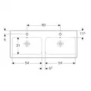 Раковина 120x48,5 см Geberit iCon 124120000