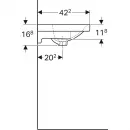 Раковина 60x42,2 см Geberit Acanto 500.631.01.2