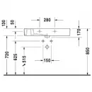 Раковина 85x49 см Duravit Vero 0329850000