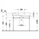 Раковина 85x49 см Duravit Vero 0329850000