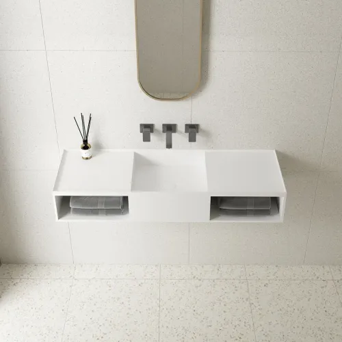 Раковина 120x40 см Vincea VWB-6S212MW